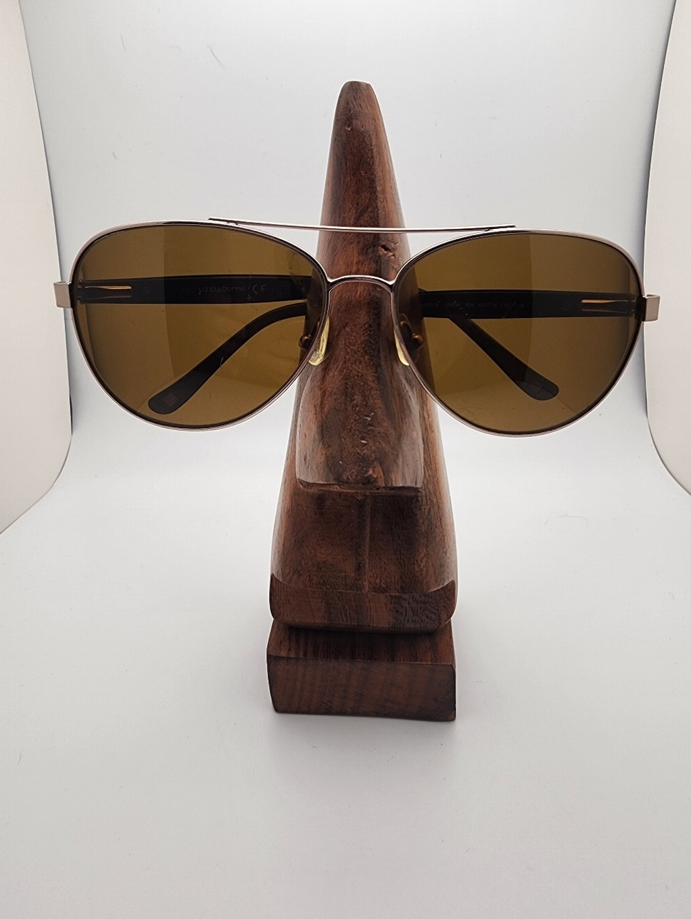Liz Clairborne Silver & Purple Aviator Sunglasses